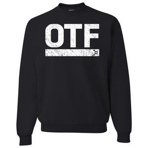 Orange Theory Fitness DISTRESSED OTF black sweatshirt